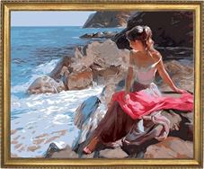 על החוף (Vladimir Volegov) Art Canvas